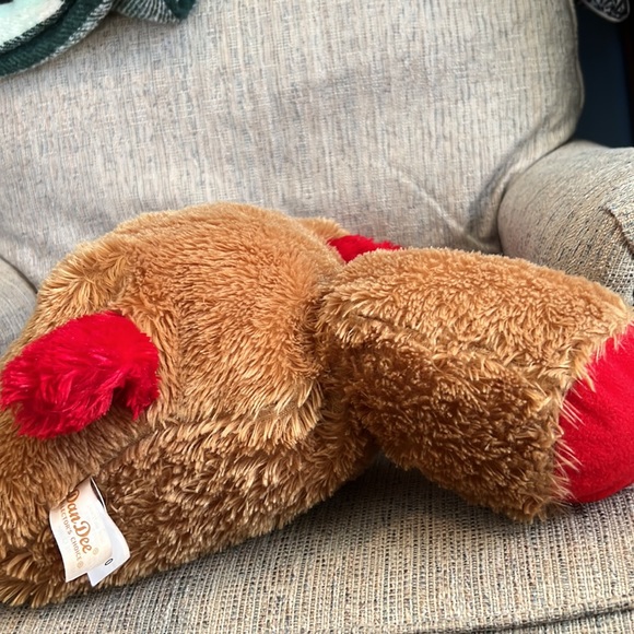 Dan Dee Brown Floppy Puppy Dog Plush Red Ears Nose - Picture 5 of 8